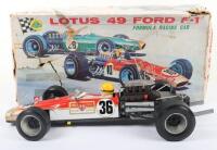 Original Junior Products (Japan) tinplate battery operated Lotus 49 Ford F-1 Racing car, 1970s