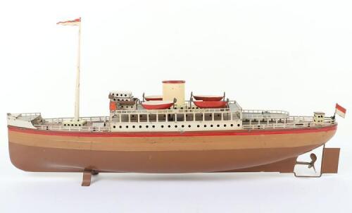 GFN Fleischmann tinplate clockwork Ocean Liner