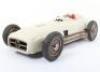 JNF (Western Germany) tinplate friction driven Mercedes-Benz Racing car, 1950s