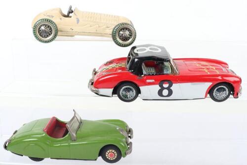 Three tinplate Sports cars, 1950s/70s