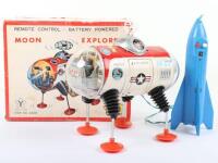Yonezawa Japanese Fairylight tinplate battery operated NASA Moon Explorer