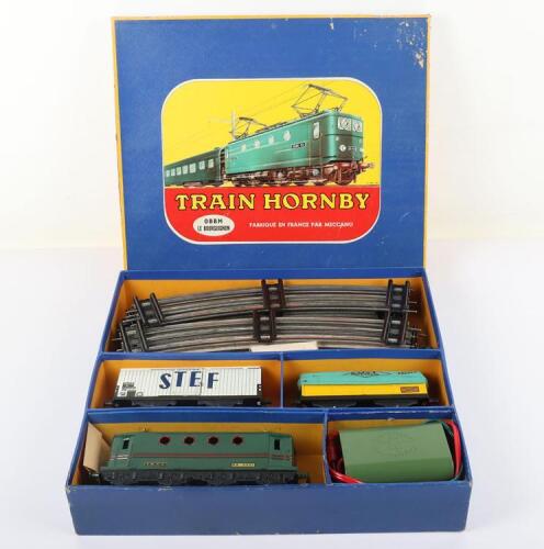 French Hornby 0 gauge OBBM electric good set