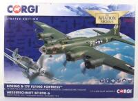 Corgi Boxed Aviation Archive 1:72 scale AA39915 Boeing B-17F Flying Fortress & Messerschmitt Bf109G-6 Se