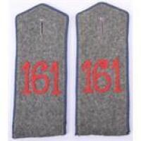Matched Pair of Regiment 161 M.07 Field Grey Tunic Shoulder Boards