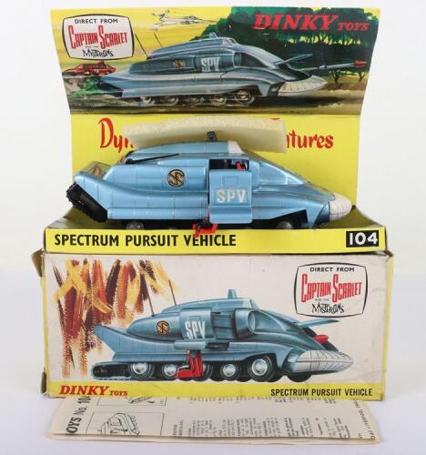 Dinky Toys Boxed 104 Spectrum Pursuit vehicle direct from Captain Scarlet And The Mysteron’s