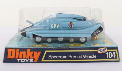 Dinky Toys bubble packed 104 Spectrum Pursuit vehicle direct from Captain Scarlet and The Mysterons, gloss black base