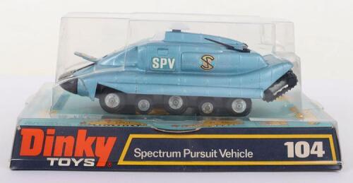 Dinky Toys bubble packed 104 Spectrum Pursuit vehicle direct from Captain Scarlet and The Mysterons, Rare brown seat variation