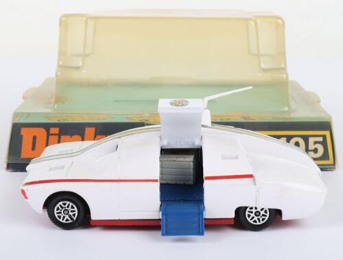 Dinky Toys Bubble Packed 105 Maximum Security Vehicle From Tv Series Captain Scarlet and the Mysterons, scarce dark blue interior