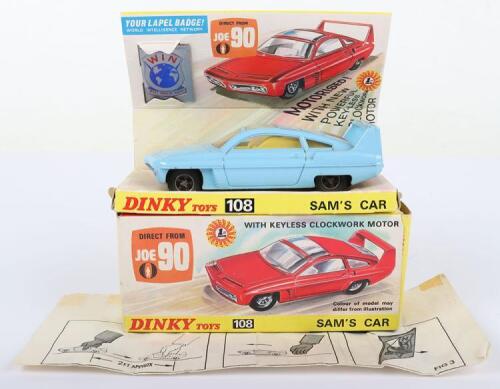 Dinky Toys 108 Sams Car Direct From Tv Series Joe 90, Scarce powder blue body