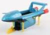 Dinky Toys 106 Thunderbird 2 & 4 From TV series &lsquo;Thunderbirds&rsquo; metallic blue body, black plastic base - 11