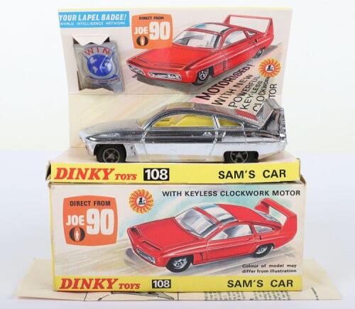 Dinky Toys 108 Sams Car Direct From Tv Series Joe 90, chrome plated body