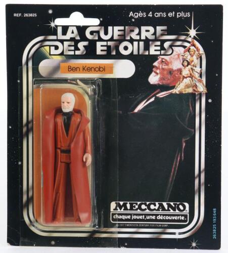 Meccano Star Wars Ben Kenobi Vintage Original Carded Figure