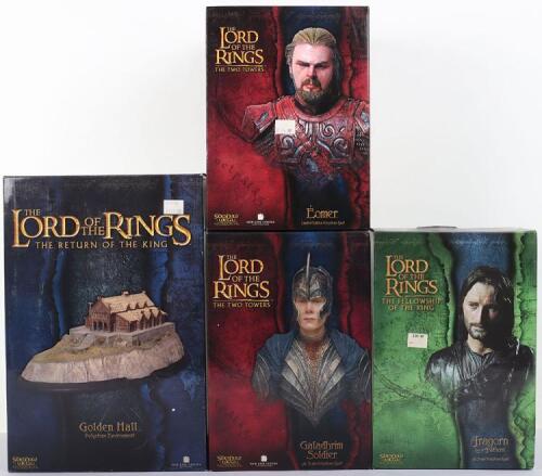 Sideshow Weta Lord of The Rings Collectables, Golden Hall Polystone Environment