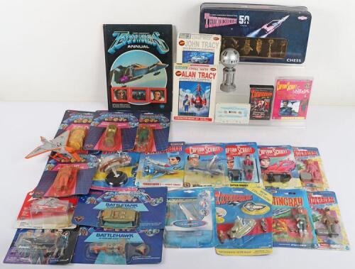 Quantity of Gerry Anderson Thunderbirds, Captain Scarlet and Terrahawks Toys