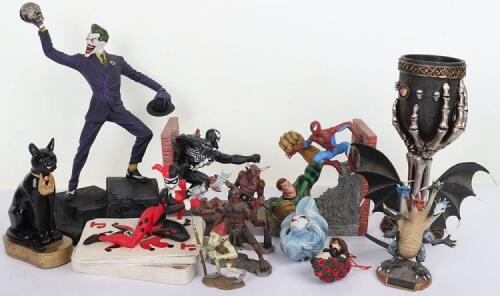 A Quantity of Marvel DC Comics Figures