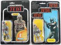 Two Vintage Carded Boba Fett Action Figures