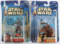 Two Hasbro Attack Of The Clones Signed Action Figures