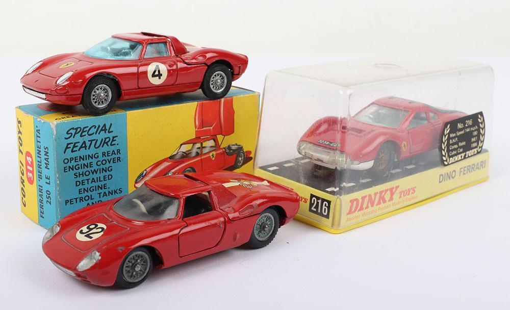 A small collection of Corgi Toys cars, comprising a No. 314 Ferrari  Berlinetta 250 Le Mans, a No. 22