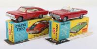 Two Boxed USA Cars Corgi Toys