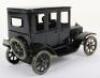 Bing tinplate clockwork Model T motor car, German 1920s - 5