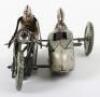 CKO Kellermann 341 tinplate clockwork Motorbike with sidecar, German circa 1950 - 2