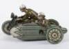 CKO Kellermann 341 tinplate clockwork Motorbike with sidecar, German circa 1950 - 3