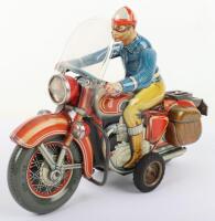 Large Tipp & Co friction driven Motorbike, German 1950s