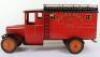 Large and rare Bing pressed steel GR Royal Mail van 6579, German early 1920s - 3