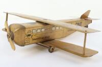 A scarce tinplate Crawford’s A-One Biplane biscuit tin, English 1929