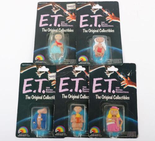 LJN E.T. The Extra Terrestrial The Original Collectibles, Five E.T. figures