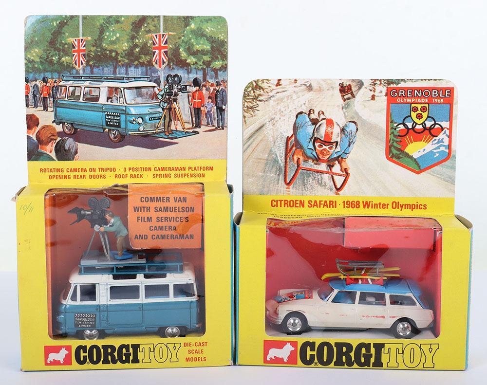 Two Corgi Toys Citroen Safari 1968 Winter Olympics and Commer