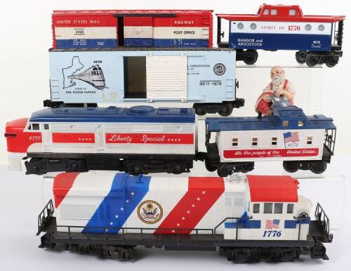 A Lionel Spirit of 76 U36B Diesel 0 Gauge locomotive No. 1776