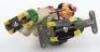 T.P.S (Japan) tinplate Clown on Roller Skates clockwork toy, 1950s - 6