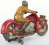 Early Pre War Technofix Tinplate Motorcycle - 2