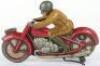 Early Pre War Technofix Tinplate Motorcycle - 4