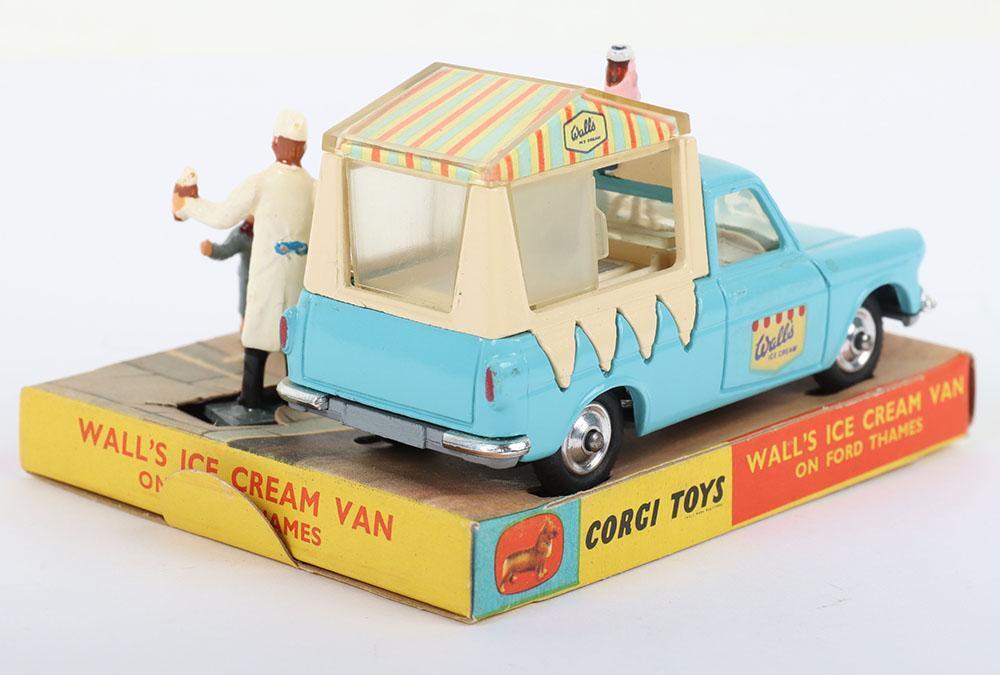 Corgi Toys 9cm Long Original Diecast 447 - Wall's Ice Cream Van On Ford  Thames