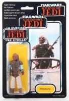 Palitoy General Mills Star Wars Return of The Jedi Tri Logo Weequay, Vintage Original Carded Figure