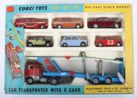 Scarce Corgi Toys Car Transporter and 6 Cars Gift Set 48