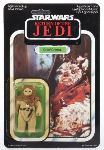 Palitoy Star Wars Return of The Jedi Chief Chirpa, Vintage Original Carded Figure