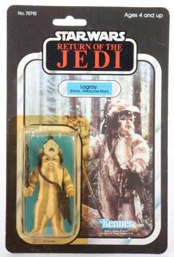 Kenner Star Wars Return of The Jedi Logray (Ewok Medicine Man) Vintage Original Carded Figure