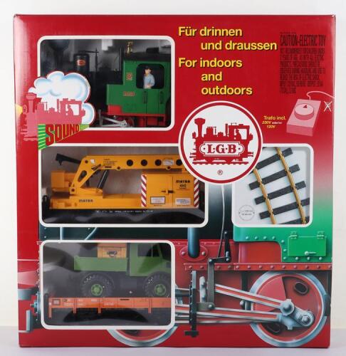 LGB boxed G scale 78402 Work Train Starter set