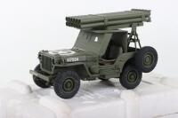 Danbury Mint Rocket Launcher Jeep 1:16 Scale Diecast Model Replica