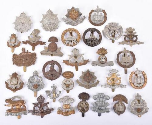 30x British Infantry Regiments Cap Badges