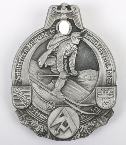 Third Reich SA Ski Competition Day Badge