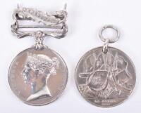 French Issue Crimea Medal 1854-56 and Turkish Crimea Medal Pair