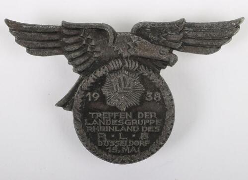 Third Reich R.L.B (Reichsluftschutzbund) 15 Mai 1938 Day Badge