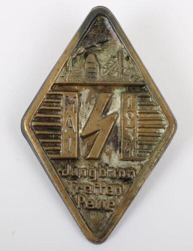 Third Reich Deutsche Jungvolk (D.J) Rally Badge