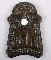 Third Reich N.S.K.O.V Kriegsopfer Sachsen Treffen Chemnitz 1934 Day Badge