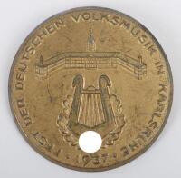 Third Reich Music Festival Badge Karlsruhe 1937