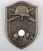 Third Reich 1936 Homburg Saarland Badge